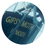 specchio di poppa del Gipsy Moth III