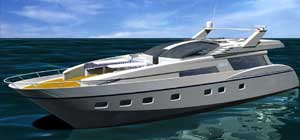 Marchi 72 wide body motor yacht